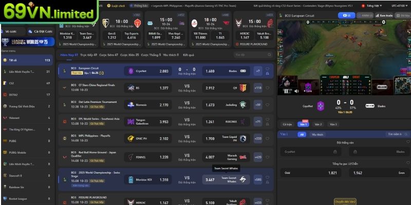 Tham gia cá cược Esports